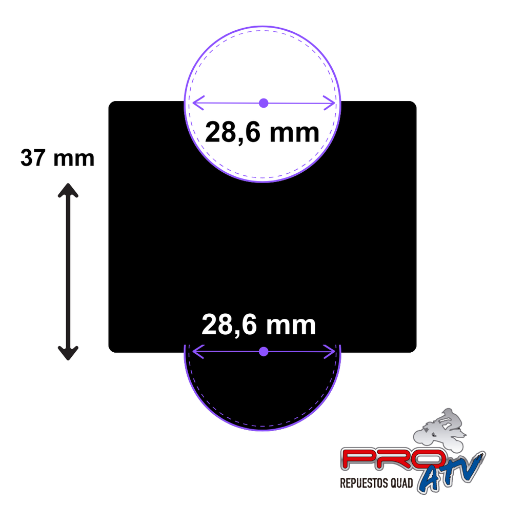 ELEVADOR DE MANUBRIO SAISOKU GRUESO 28,6MM (ELEVACION 37mm)