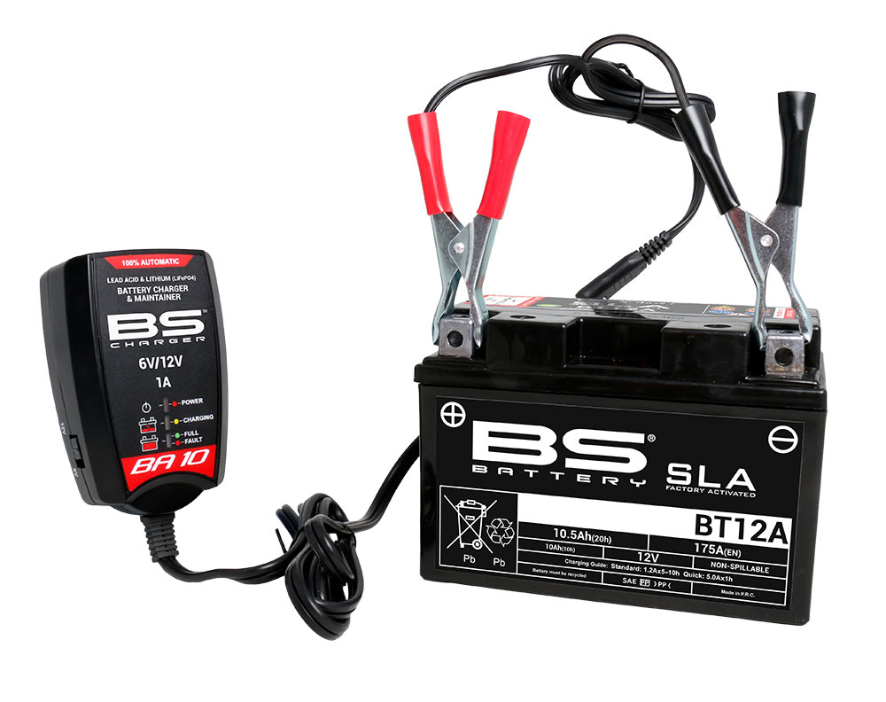 CARGADOR DE BATERIA BS BA10 6V/12V.1A