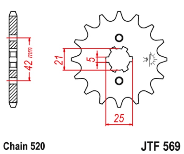 PIÑON 14 D JT RAPTOR 350 / BANSHEE