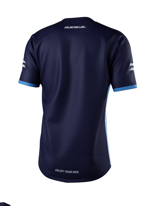 RADIKAL REMERA MTB MARBLE AZUL TALLE S