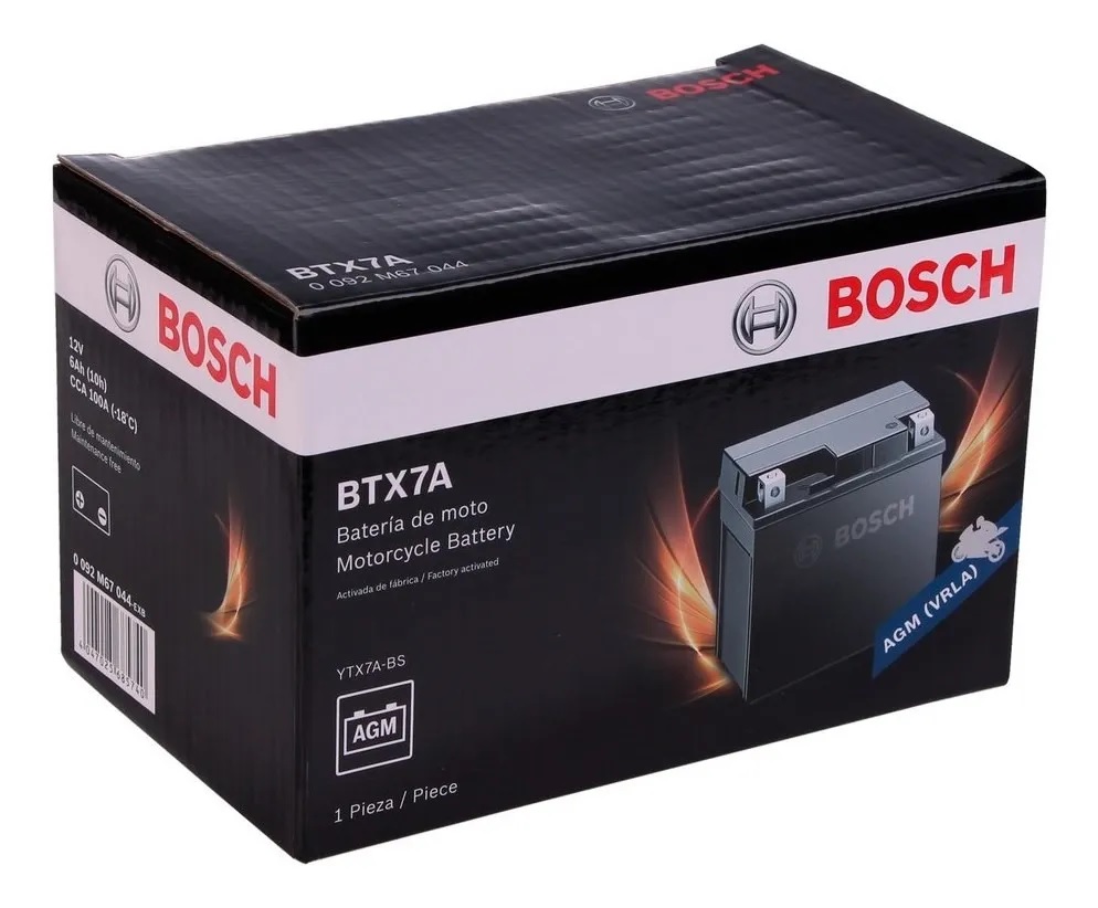 BATERIA BOSCH BTX7A RAP 350 / LTR450