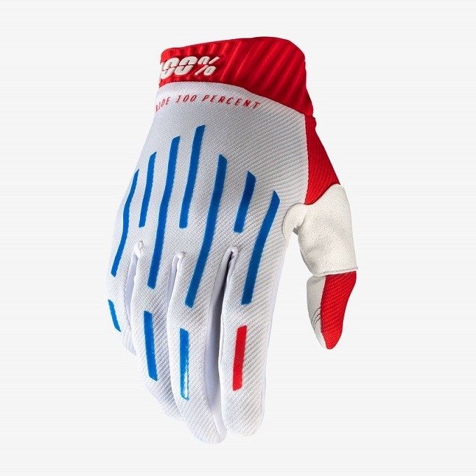 Guantes 100% RIDEFIT Red/White/Blue L