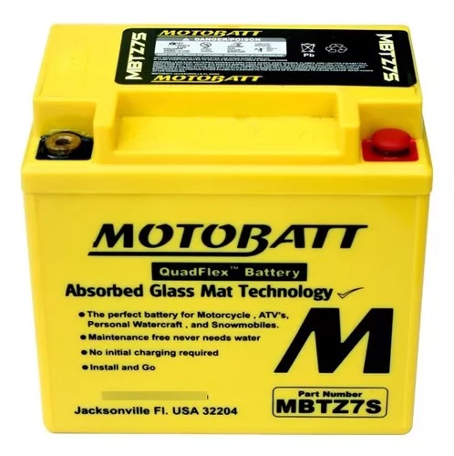 BATERIA MOTOBATT GEL MBTZ7S YFZ450R / TRX450 / RAPTOR 250