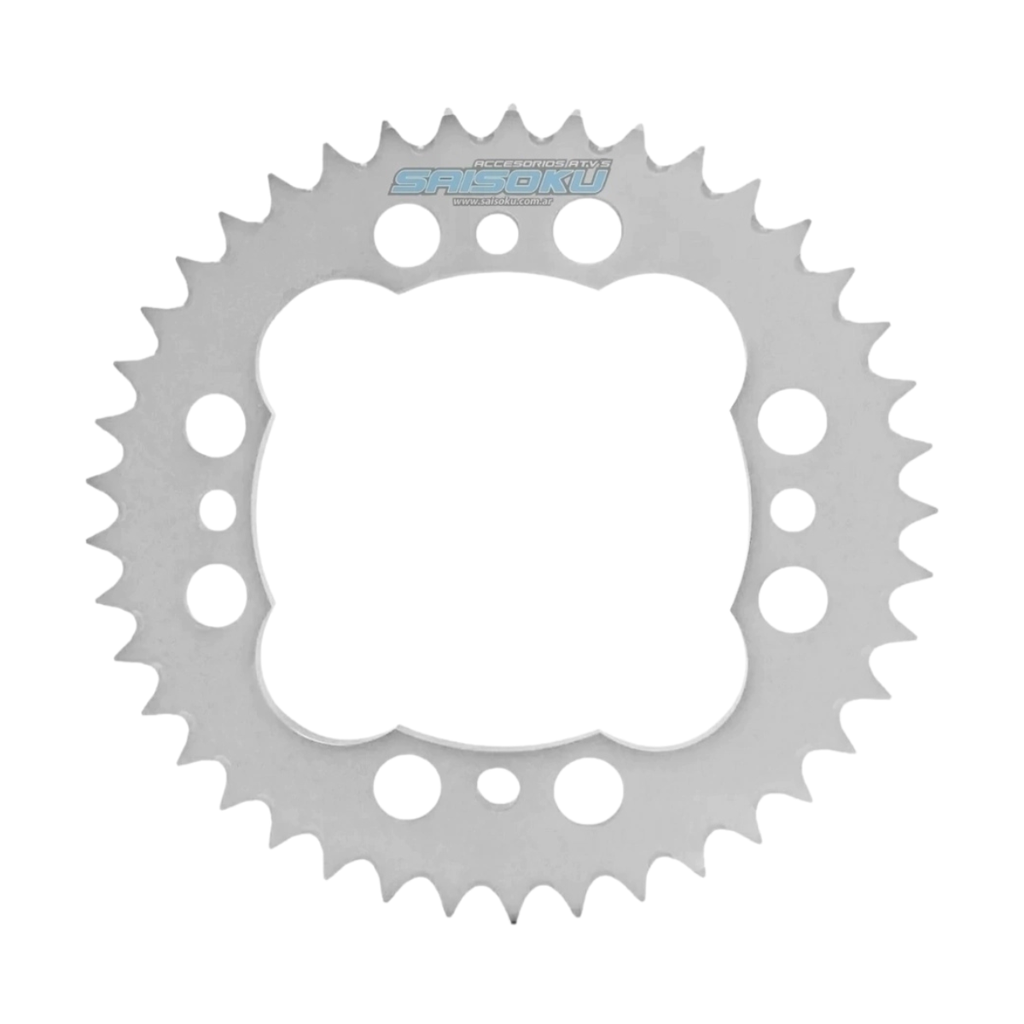 CORONA SAISOKU 38D ALUMINIO HONDA TRX450 (COLOR PLATA)