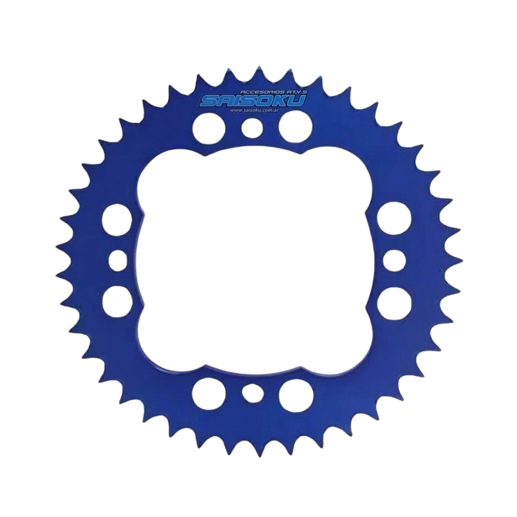 CORONA SAISOKU 38D ALUMINIO SUZUKI LTR450/LTZ400 (COLOR AZUL)