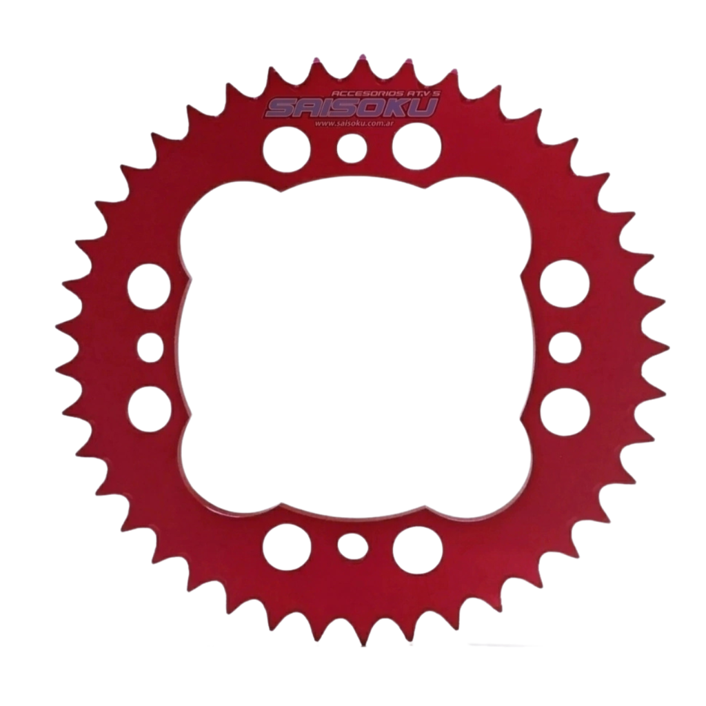 CORONA SAISOKU 40D ALUMINIO HONDA TRX450 (COLOR ROJO)