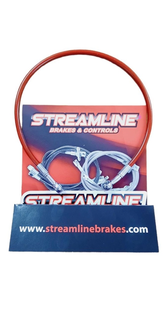 *LINEA DE FRENO STREAMLINE TRASERA ROJO +1
