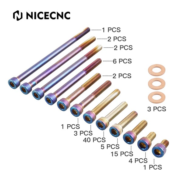 NiceCNC KIT TORNILLOS MOTOR RAPTOR 700 2006 - 2024