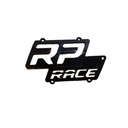 RP RACE EMBLEMA ALUMINIO NEGRA PARA SILENCIADOR