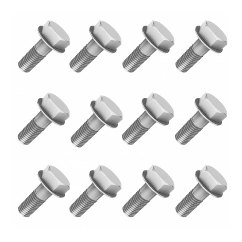 BULON EXAGONAL CORTO M6x20 C/FLANGE P/ARO ALUMINIO (x unidad)