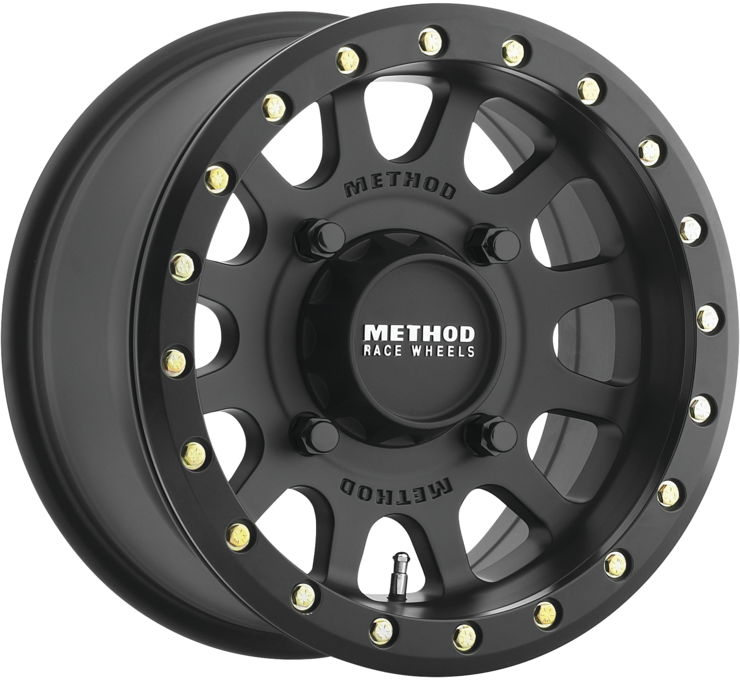 *LLANTA 14×7 METHOD MATTE BLACK CON PRENSA TALON UTV