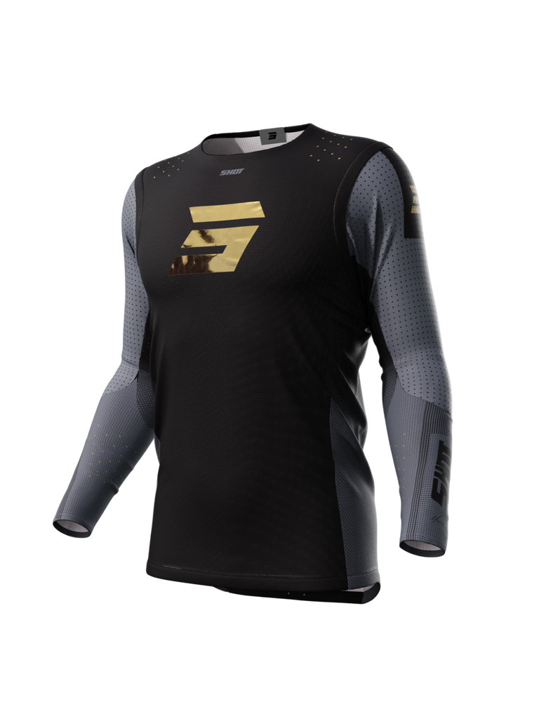 *SHOT REMERA AEROLITE HONOR BLACK GOLD