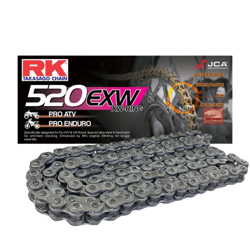 CADENA TRANSMISION RK 520EXWx120L-CL ATV/RALLY PREMIUM XW-RING CLIP