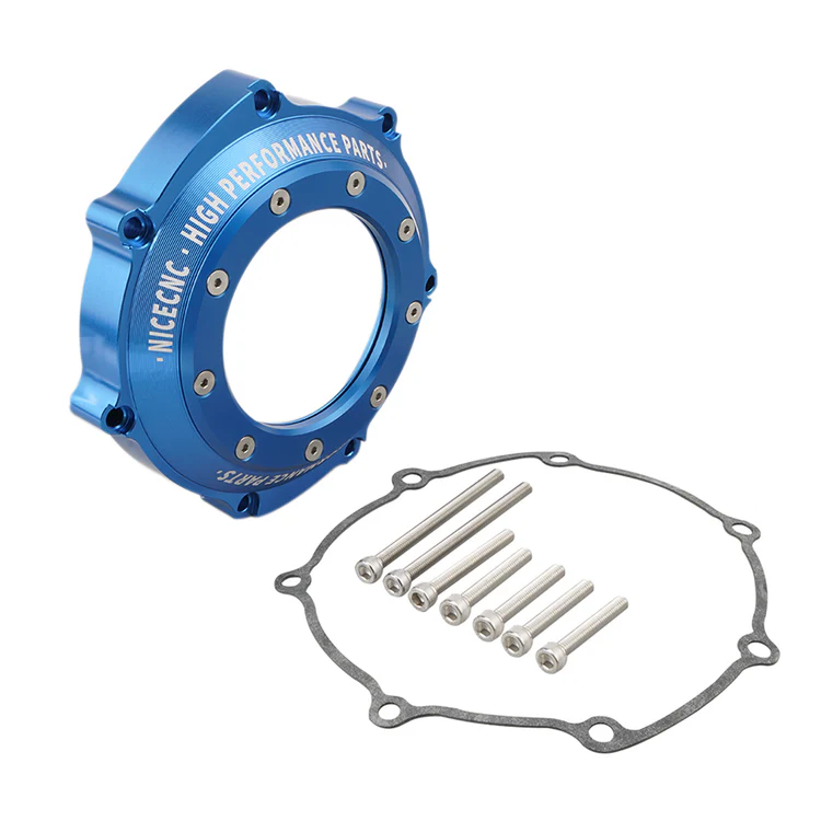 *NiceCNC TAPA DE EMBRAGUE CON VISOR AZUL YFZ 450R