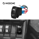*NiceCNC FICHA INTERRUPTOR DE LUZ LED  UTV/ATV DE 12 V Y 20 A