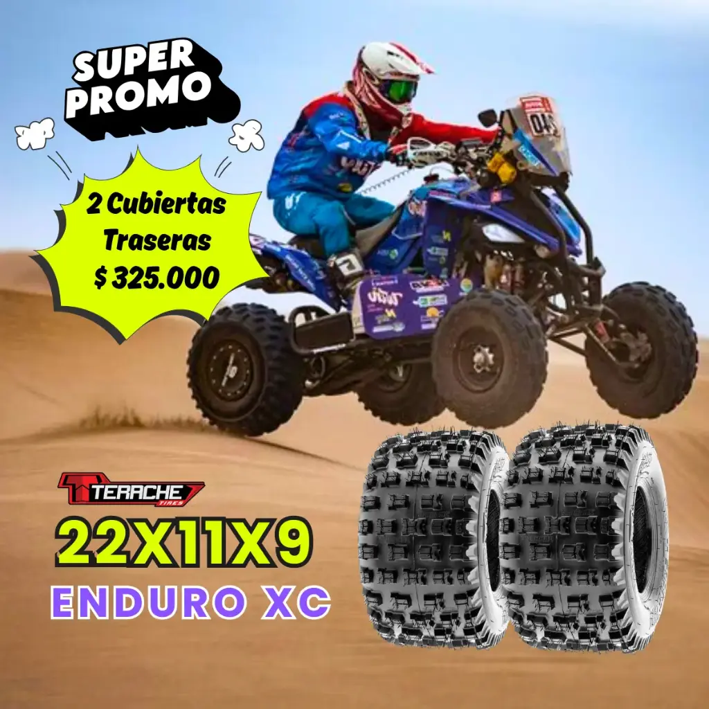 *Promo 2 Cubiertas Traseras XC (22x11-9)