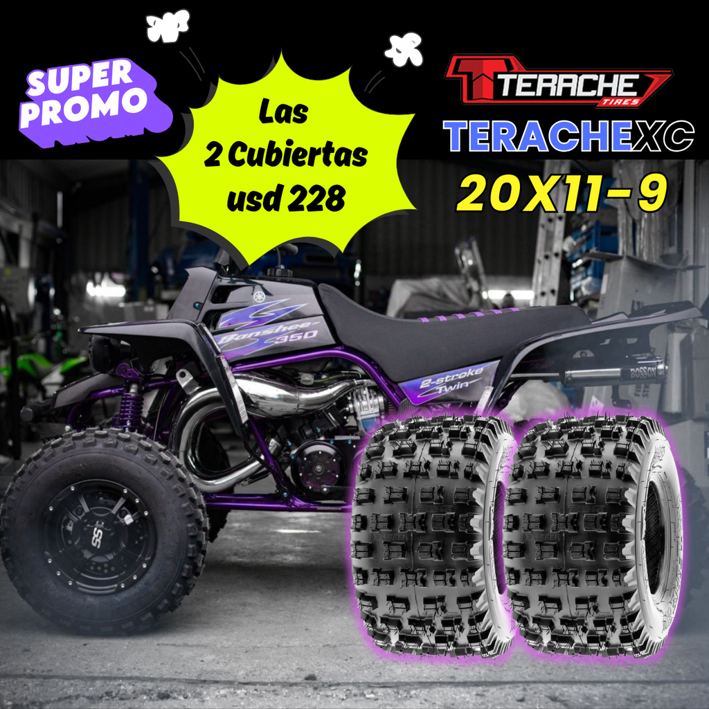*Promo 2 Cubiertas Traseras Banshee (20x11x9) 
