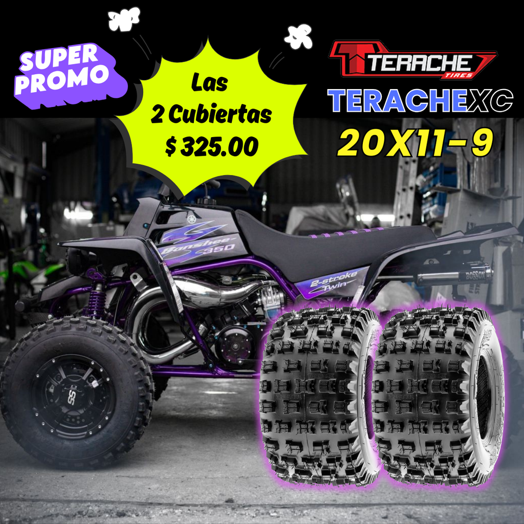 *Promo 2 Cubiertas Traseras Banshee (22x11-9) 