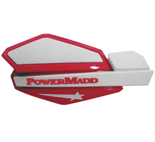 [663999] *CUBRE PUÑOS Powermadd Star Series Blanco/rojo