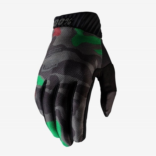 [10014-259-11] GUANTES 100% RIDEFIT Black Camo M