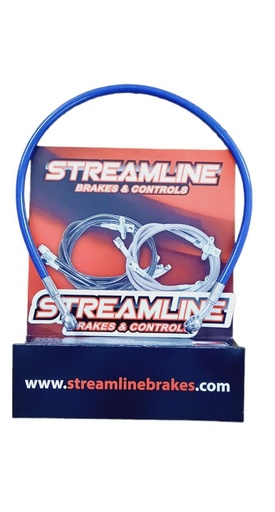 [YFZR-R-B] *LINEA DE FRENO STREAMLINE TRASERA AZUL OEM