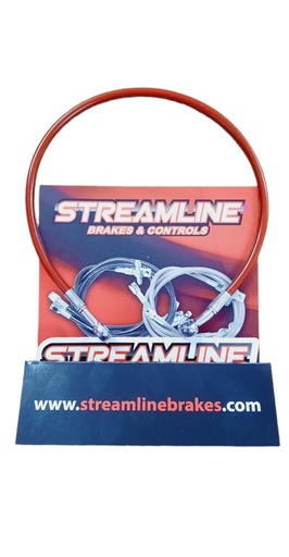 [YFZR-R-R] *LINEA DE FRENO STREAMLINE TRASERA ROJO OEM