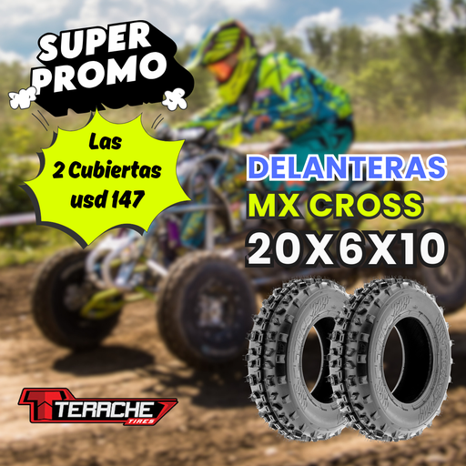 [PROMO2MX-20X06x10] *Promo 2 Cubiertas Delanteras MX (20x6x10) 
