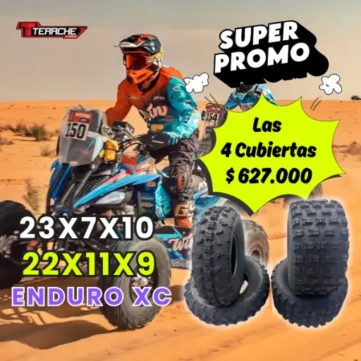 [PROMO4XC-23x7-10-22x11-9] *Promo 4 Cubiertas XC (23x7-10 y 22x11-9)