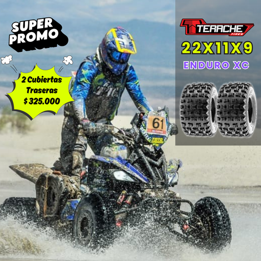 [PROMO2XC-22X11-09] *Promo 2 Cubiertas Traseras XC (22x11-9)
