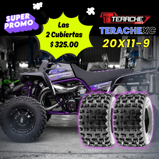 [PROMO2XC-22X11-09-Banshee] *Promo 2 Cubiertas Traseras Banshee (22x11-9) 